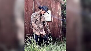 Cowboy Wank off - Early content