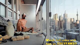 BROWNIE STROCKS BIG BLACK COCK WHILE LOVING CITY VEW