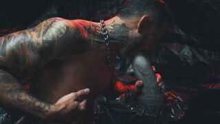 Thirsty Cluster fake penis Bruno on size MEATY-L flick by Kuro