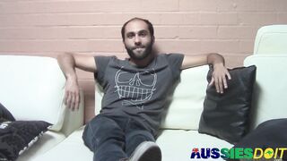Australian Hairy Hunk Taylor Strokes His Throbbing Dick