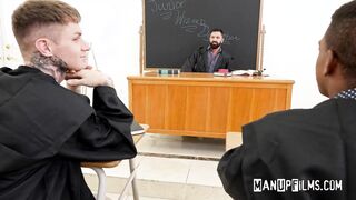 Horny Adrian Hart And Zak Bishop Having 3some Blowjob