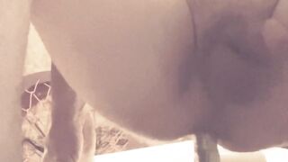 First-timer ass fucking railing