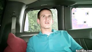 BAITBUS - Jacques Lavere’s Gay-for-pay Streak Concludes When Mitch Vaughn Entices Him On The BaitBus