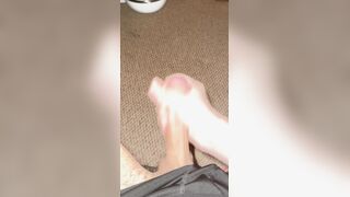 Enormous Salami Teenager Jerks Firm Until He Unloads