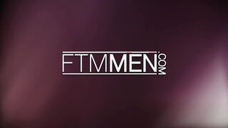 FTM Men - Iverson Dash bounces up and down on Derek Spears big dick