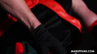 Bound Superhero Gio Carrera Dominated By Marco Lorenzo