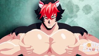 TEASER: Twunk femboy inhales teddy beaus puffies and gives him a chestjob