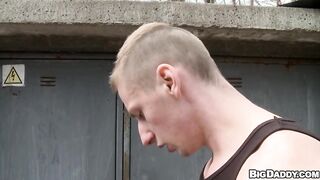 GAYWIRE - Saykov and Greg faced up at the van-stop for some one on one activity