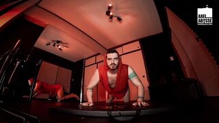 Horny Axel Abysse Rides Big Toy After Gaping His Wide Asshole