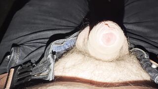 I splooged my lil dinky into a paper towel