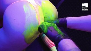 Axel Abysse Stuffs His Fist And Beads Into Lawrence Knight