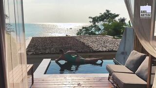 Kinky Axel Abysse Tears His Hole In Pool Solo Anal Torment