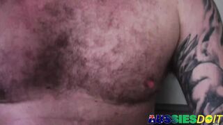 Amateur Australian Andrew And Marc Jerks Off After Rimjob