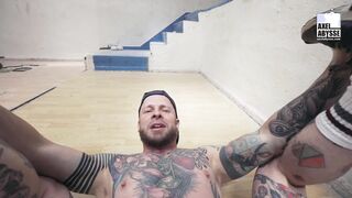 Tattooed TantricFF Destroys Axel Abysse Dripping Hole On POV Anal Fisting