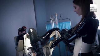 Axel Abysse Sits On Gyne Chair For Intense Anal Fisting