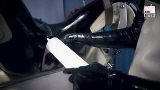 Axel Abysse Sits On Gyne Chair For Intense Anal Fisting