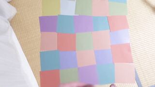 【射精】折り紙で精子の御朱印御朱印作ってみた【オナニー】I made a Jism Goshuin out of Origami!