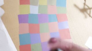 【射精】折り紙で精子の御朱印御朱印作ってみた【オナニー】I made a Jism Goshuin out of Origami!