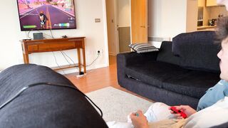 Platinum-blonde Twunk Boy deep throats spunk out of his buddy whilst he movie games fornite