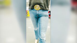 Knobs in the Nasty S2:E3 – Ginormous Pipe Cowboy Taunting in Public – Giant Erection in Cock-squeezing Torn Denim