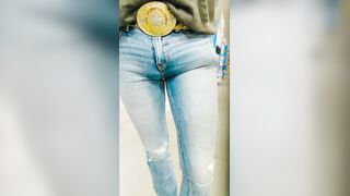 Knobs in the Nasty S2:E3 – Ginormous Pipe Cowboy Taunting in Public – Giant Erection in Cock-squeezing Torn Denim