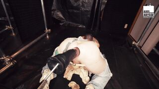 Axel Abysse's Ass Destroyed By A Brand New Sex Machine