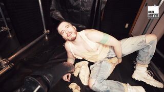 Axel Abysse's Ass Destroyed By A Brand New Sex Machine