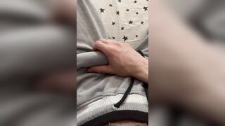 Skater Fellow in Grey Sweatpants – Yam-sized Full salute & Milking Off