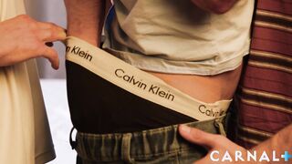 Apollo Adrii holds Hugo in his arms for Apollo XL to fuck