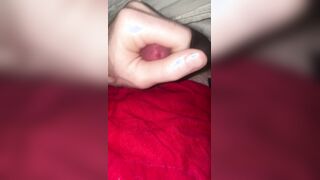 Inhaling my New Steamy Fountain on my Crimson Undergarments