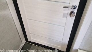 The pizza delivery man is licking my spunk on the doorstep, and its outrageous and fresh and astounding!