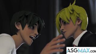 ASGMAX - Duok Kai Park Joins Secret Society in Naughty Ginormous Pecker Homo Threeway