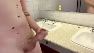 ambling around bare and nutting in public douche