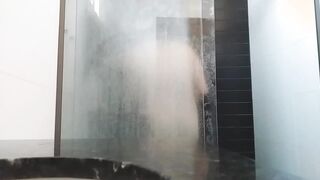 shower haze gushes in wet climax heat