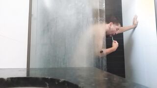 shower haze gushes in wet climax heat