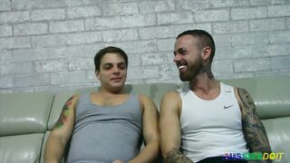 Good Looking Aussie Aksen Blows Elijah Cock Before Fucking