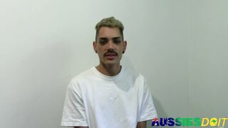 Blue Eyed Australian Gay Beckett Masturbates His Hard Dick