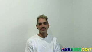 Blue Eyed Australian Gay Beckett Masturbates His Hard Dick