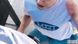 FOLKS - Joey Mills Stashes With Arno Antino For A Bj Before Getting Boinked Against The Windows