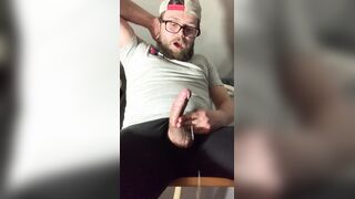 Solo Masculine Edging Until Good-sized Explosive Money-shot Heavy Ejaculation