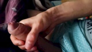 A spectacular jizz-shotgun and getting off while fishing