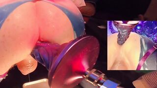 Shackled to anal invasion delight with no pause for breath