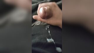 Shooting Phat Straps of Jizm on my Tummy