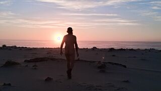 Filthy Hiker on The Beach