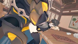 Zhongli x Monster - Genshin Influence Yaoi Anime porn