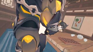 Zhongli x Monster - Genshin Influence Yaoi Anime porn