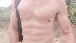 Beefy Boy In Public Disrobe, Proud Bareness