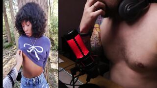 POINT OF VIEW in the forest - stellar trans lady eats my wood