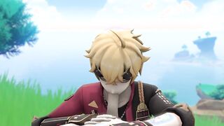 Thoma Fellatio - Genshin Influence Yaoi SFM Anime porn