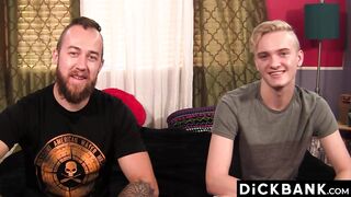 Blond Twink Oliver Tucker Worships John Powers Muscles And Cock